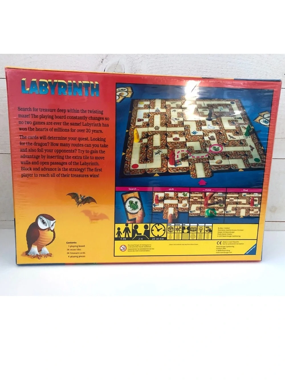 NEW Ravensburger Labyrinth Family Board Game 2007 *Factory Sealed*